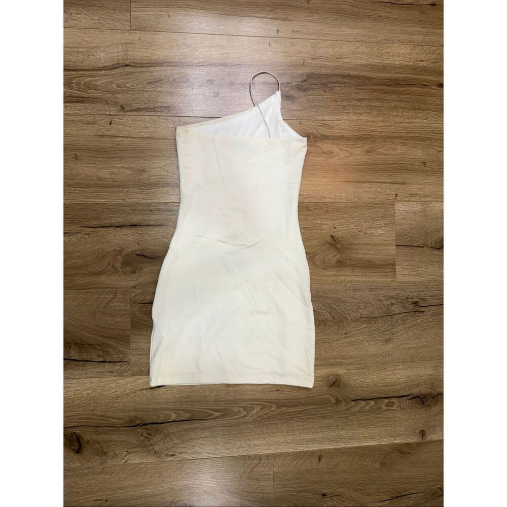 Adika one shoulder, mini dress, white size XS